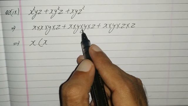 Factorise x^2yz+xy^2z+xyz^2 | Class 8 Maths Chapter 14 Exercise 14.1 Question 2 (ix) смотреть онлайн