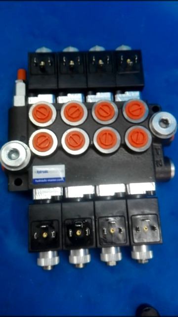 Directional control valve 4-spool hydraulic solenoid 50 l/min 13GPM 12VDC смотреть онлайн