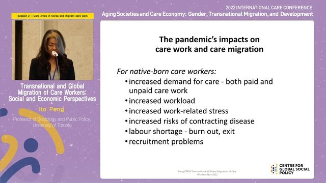 Int'l Care Conf 2022 | Transnational and Global Migration of Care Workers: Keynote by Ito Peng смотреть онлайн