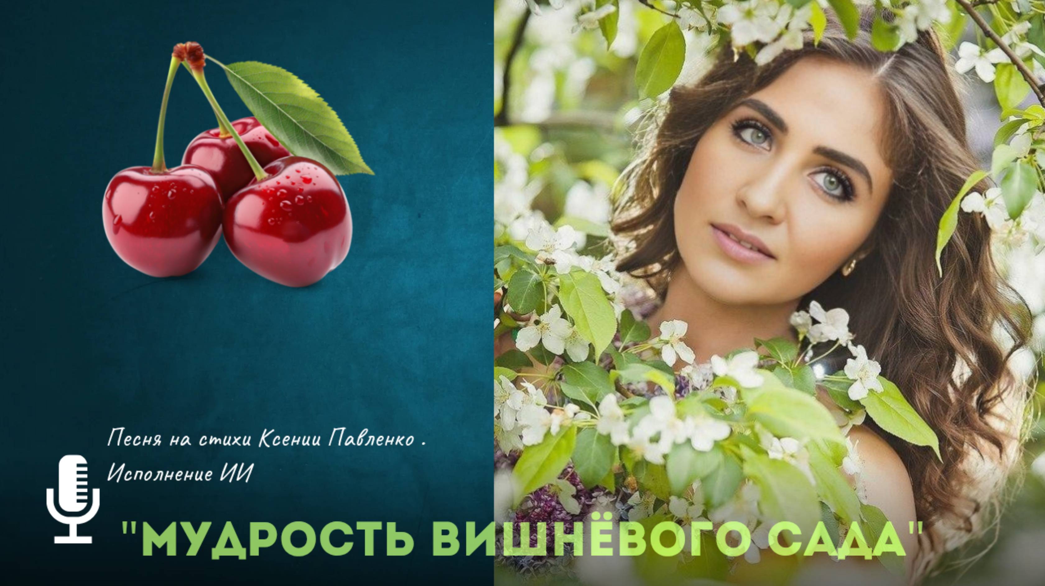"МУДРОСТЬ ВИШНЁВОГО САДА " песня с глубоким смыслом на стихи Ксении Павленко смотреть онлайн