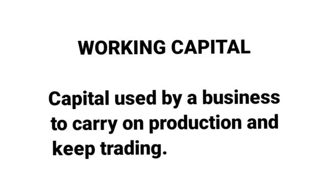 WORKING CAPITAL | DEFINITION | MEANING | LEARN NEW TERMS DAILY | FINANCIAL TERMS | BUSINESS TERMS смотреть онлайн