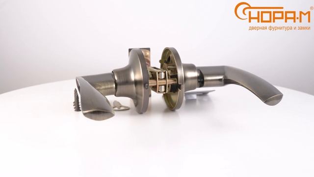 Ручки с защелкой ЗВ2-05 без запирания ISPARUS, цвет старая бронза смотреть онлайн