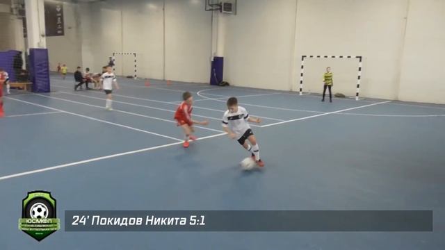 Детская лига ЮСМФЛ. II Чемпионат. 1/2 финала. Олимпик-2009-1 - Клай-2009 10:1. Обзор голов смотреть онлайн