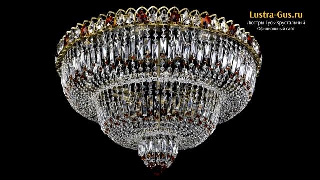 Хрустальная люстра «Водопад Обтикон №15 чайная» - Гусь-Хрустальный завод смотреть онлайн