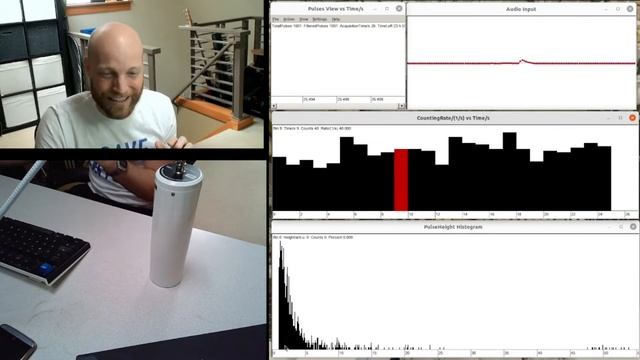 Actually listening to the natural radiation around all of us (counts & energy) смотреть онлайн