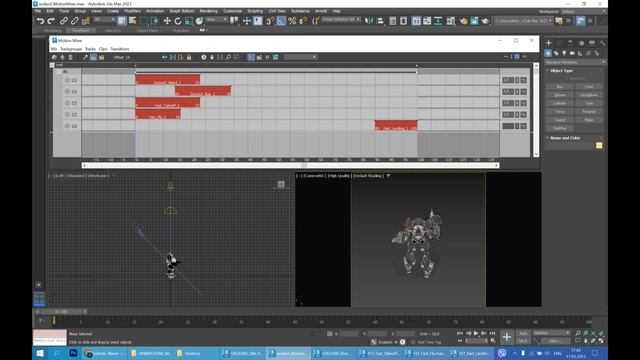 TestVid - 3DS Max Motion Mixer Use