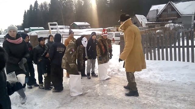 масленица.игрища.бег в мешках смотреть онлайн