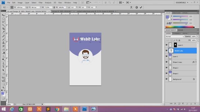 Company ID Card Design with Photoshop | School I Cards | Business ID cards | WebDLabs смотреть онлайн