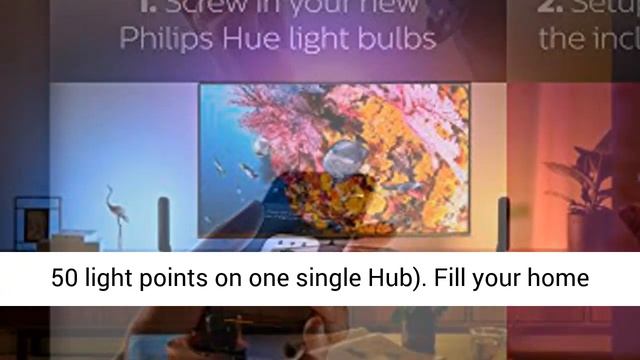 Philips Hue White and Color Ambiance A19 60W Equivalent LED Smart Bulb Starter Kit 4 A19 Bulbs смотреть онлайн