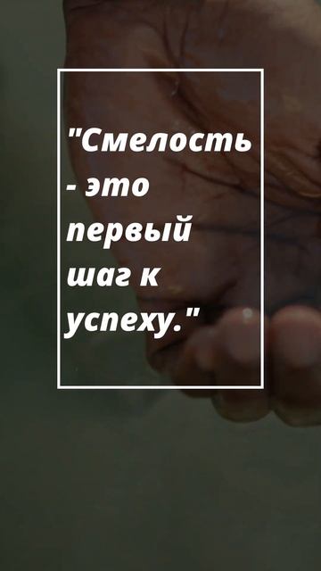 #мудрыеслова.Смелость, успех, начало смотреть онлайн