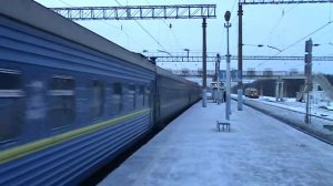 Электровоз ЧС7 с поездом № 4 Киев - Москва