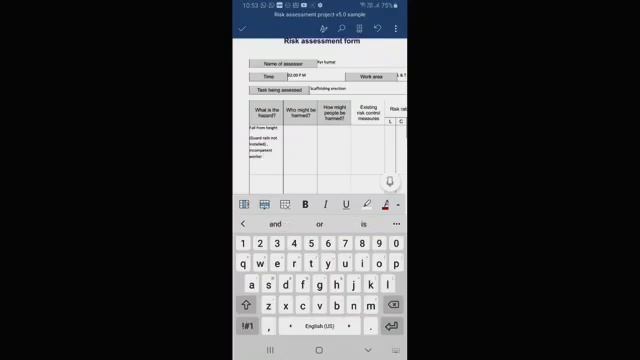 Risk assessment form | How to fill смотреть онлайн