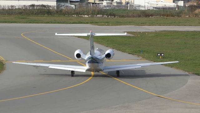 Cessna 525 CitationJet CJ1 | Private Owner | F-GTRY | Taking-off From Cannes [4K]
