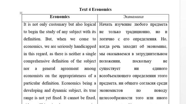 Economics (перевод текста)