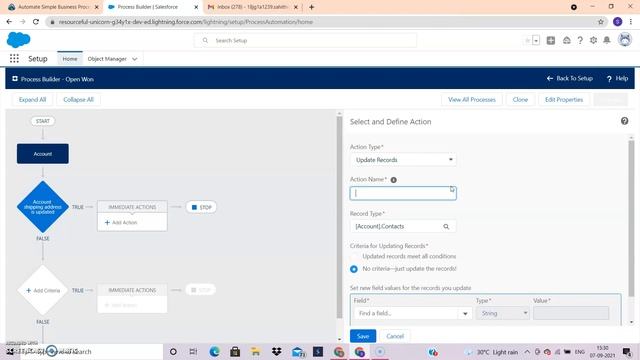 Automate Simple Business Process with Process Builder- Salesforce Flow смотреть онлайн