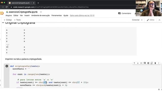 Video exercício Criptografia de Cesar em Python смотреть онлайн