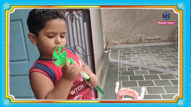 bubble toy kids | Bubble stick with Ring Windmill Fan Toy | Review bubble Fan | Bubble Gun |kids To смотреть онлайн