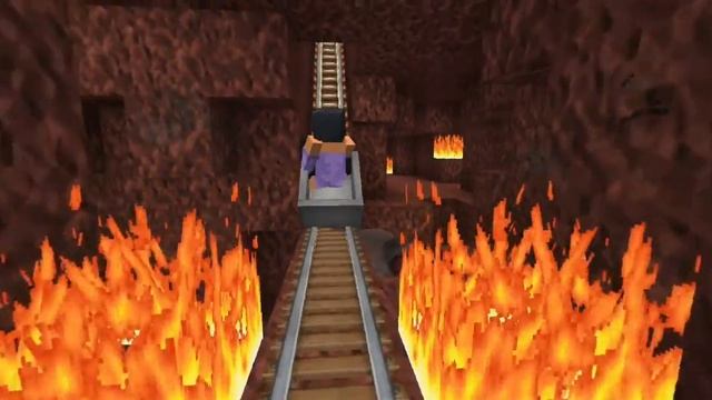 APHMAU & MAXWELL THE CAT - Roller Coaster Minecraft 360° смотреть онлайн