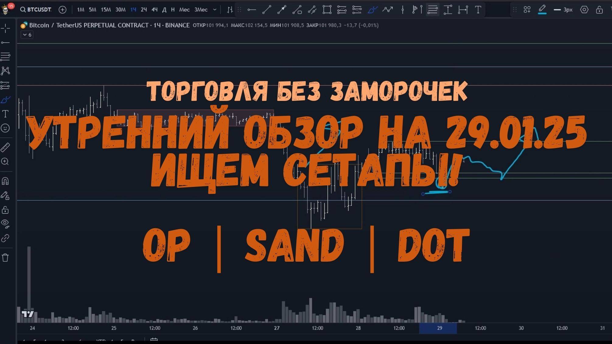 Утренний обзор на 29.01.25 - лучше пропустить... или OP, SAND и DOT! смотреть онлайн