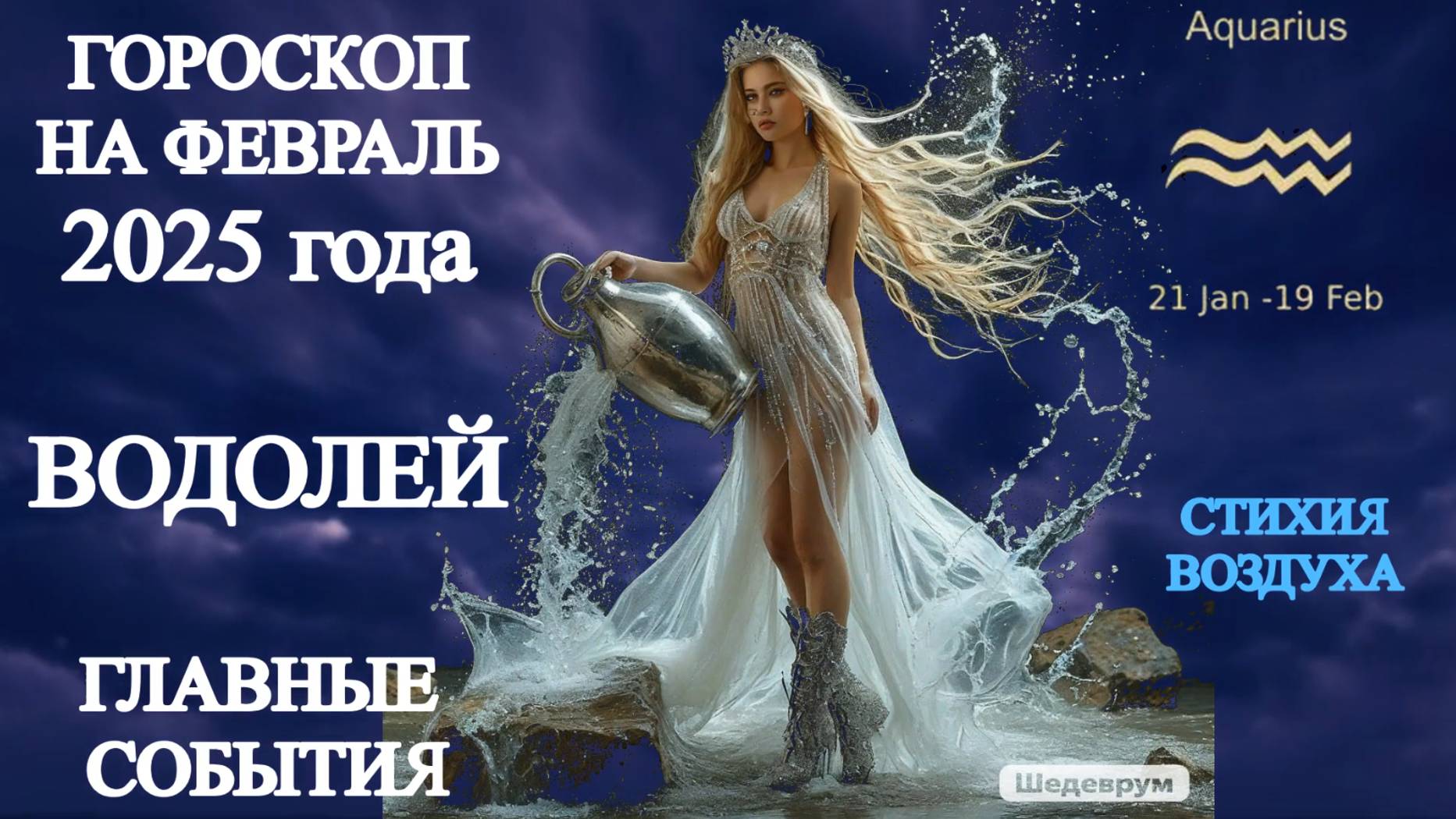 Гороскоп на февраль 2025 года. Водолей. Главные события. смотреть онлайн
