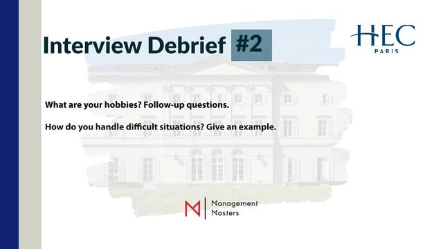 HEC Paris | MBA Interview Debrief #2 | Management Masters смотреть онлайн