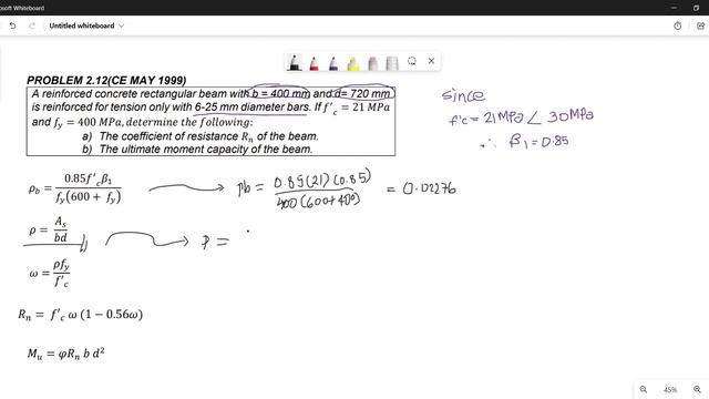 Reinforced Concrete Design / ANALYSIS OF RECTANGULAR BEAMS WHERESTEEL YIELDS (𝒇𝑺 = 𝒇𝒀) смотреть онлайн