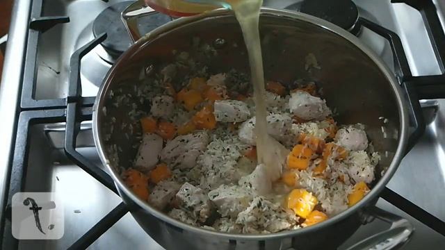 Chicken & Pumpkin Risotto | FoodPoint смотреть онлайн