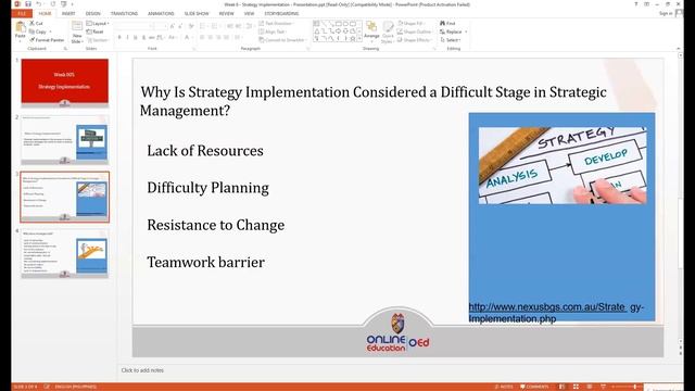 Business Policy and Strategy - Strategy Implementation смотреть онлайн