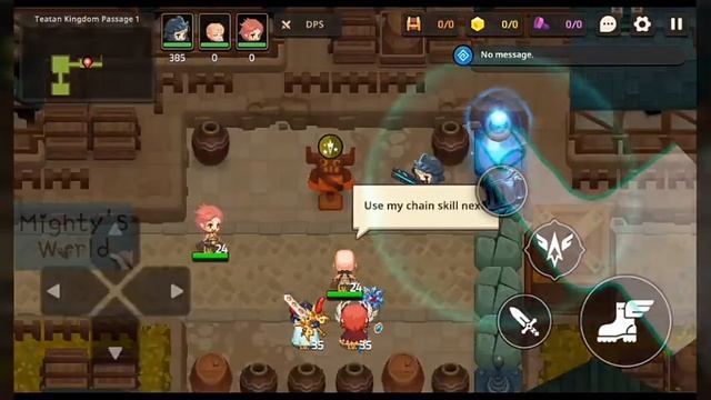 Guardian tales - Teatan kingdom passage 1. Learn Chain skill attack. смотреть онлайн