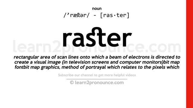 Pronunciation of Raster | Definition of Raster смотреть онлайн