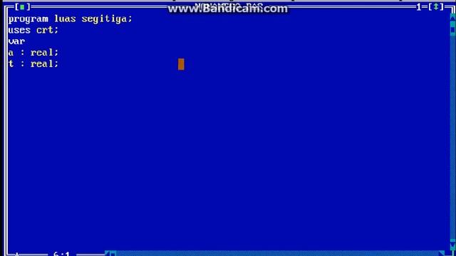 Programmer Pascal Cara Berhitung Luas Segitiga