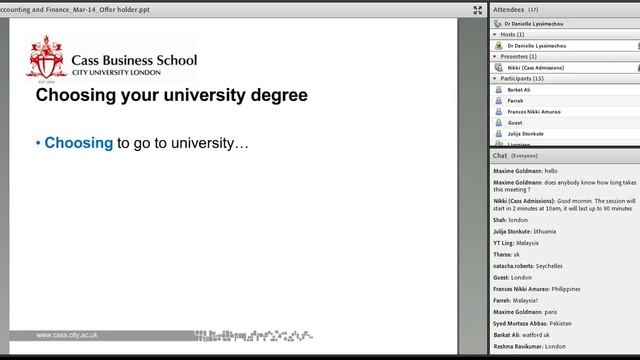 BSc Accounting and Finance at Cass Business School смотреть онлайн