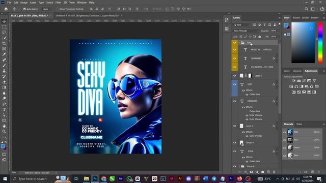 How to Design a Club/Beach Party Poster or Flyer I Photoshop Tutorial + FREE PSD (for beginners) смотреть онлайн