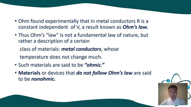 Ohm's Law. Physics. Grade: 10 смотреть онлайн