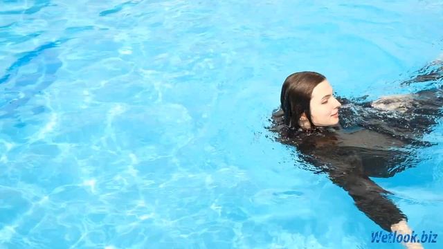 Wetlook Leather Leggings | Wetlook Girl In Shower | Wetlook Girl In Leggings