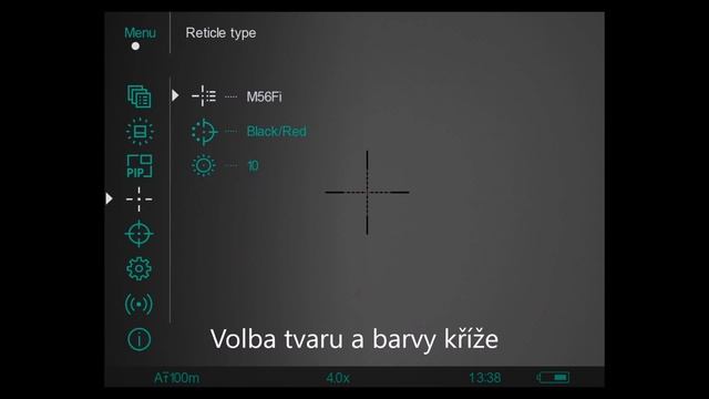 YUKON Sightline N455/475  - Menu Přístroje - Device Menu