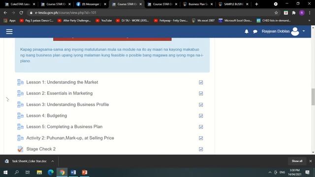 Business Plan Guide From TESDA смотреть онлайн