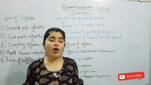 Inflation Types Inflation and its Effect || Inflation ||Business Environment Unit - 2 BBa Bcom Mcom смотреть онлайн