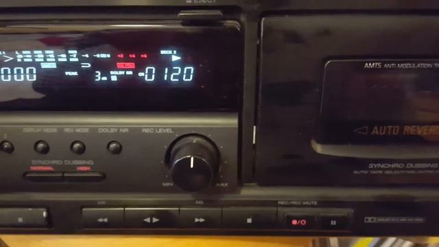 AIWA Stereo Cassette Deck AD-WX727 Circa 1993