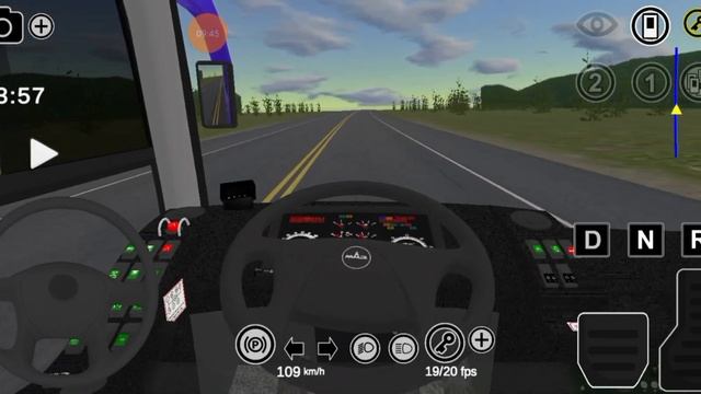 Поездка по пригородному маршруту, на автобусе МАЗ-251.050. Proton bus Simulator Road (PBSR) смотреть онлайн
