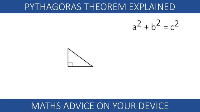 PYTHAGORAS THEOREM EXPLAINED SIMPLY (Ep.1)📱 www.mathsadviceonyourdevice.com смотреть онлайн