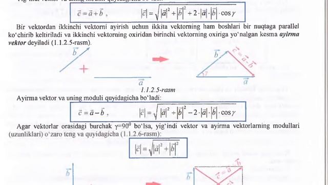 1.1.2. Mavzu: Vektorlar va ular ustida amallar смотреть онлайн