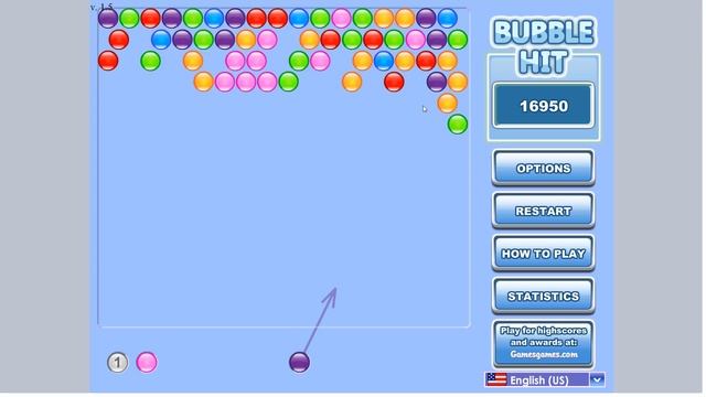 Bubble Hit Gameplay - Completed