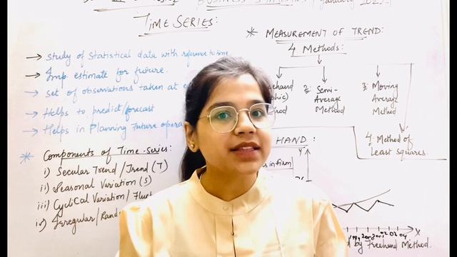 BBA 3rd Semester| BUSINESS STATISTICS| Unit:6 |TIME SERIES| DAVV exams 2022| MANISHA KINGRANI смотреть онлайн