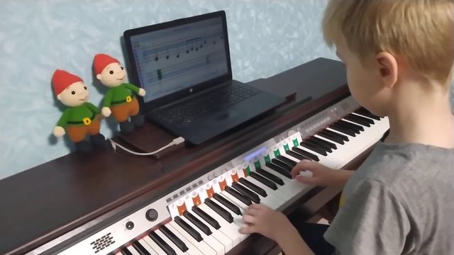 Учимся читать ноты с программой Софт Моцарт, Денис, 9 лет