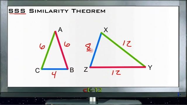 SSS Similarity Theorem: Lesson (Basic Geometry Concepts)
