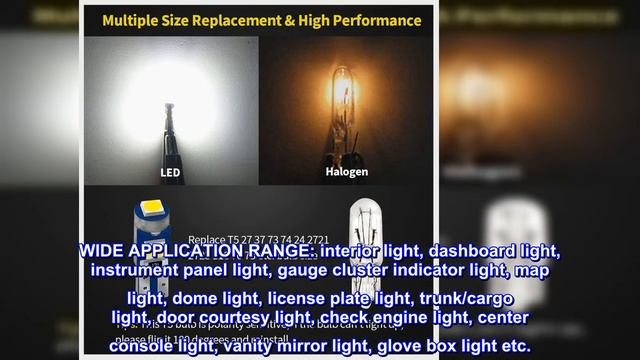 Great product - AUXLIGHT 20 Piece T5 LED Bulbs Dashboard Lights 3030 Chipsets 74 37 27 17 2721 Rep смотреть онлайн