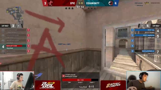 [PBSL Division 1 Season 2] Equanimity DEKA RESET vs Epic KG588 [SHOUTCASTER HUNT 2023] смотреть онлайн