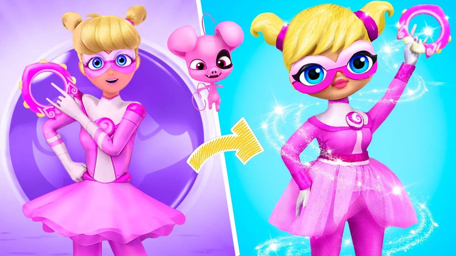 Пигелла растет! 11 поделок для ЛОЛ смотреть онлайн