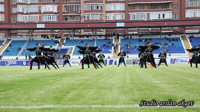 Суперкубок России по регби 2015г... танцуют лезгинку